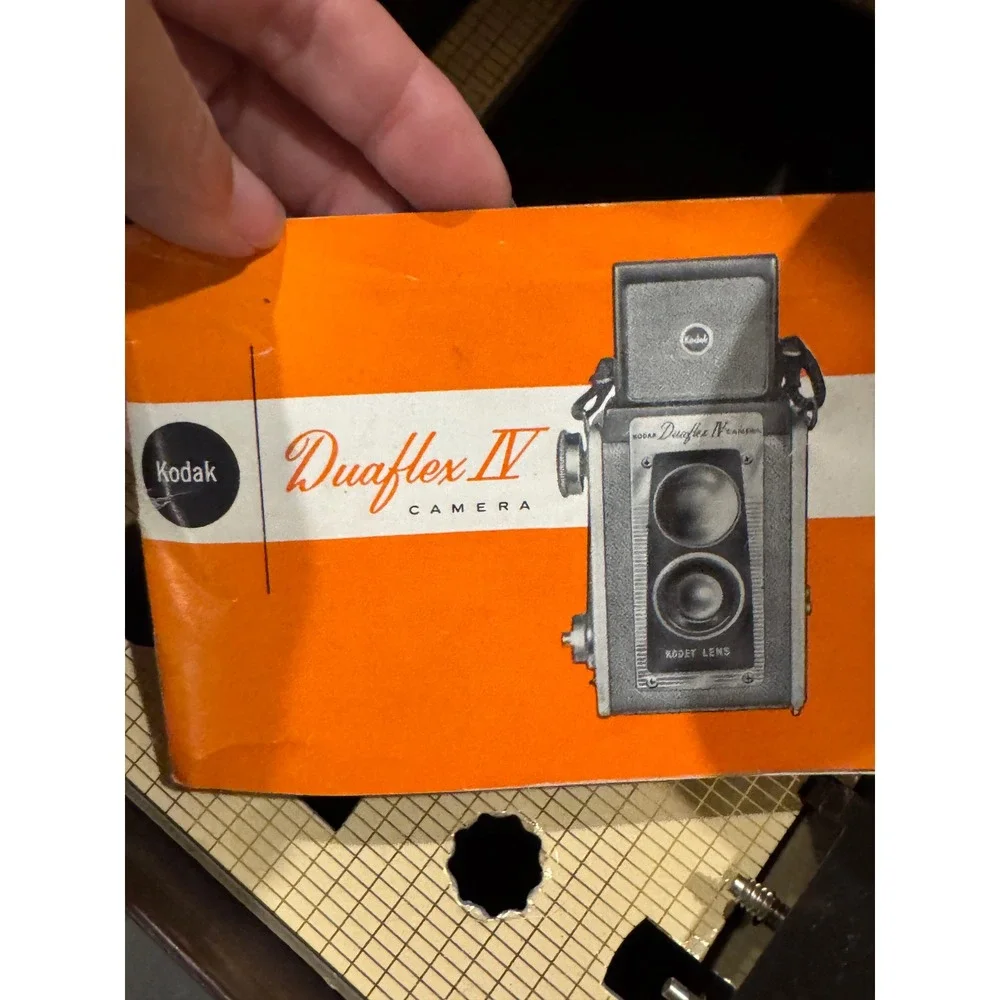 Vintage Kodak Duaflex IV Flash Outfit Camera Kodet Lens Original Box Manual Case